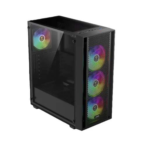 CASE GAMDIAS AURA GC2 ELITE BLACK ARGB – MID TOWER | 4 FAN ARGB | HỖ TRỢ VGA 340MM